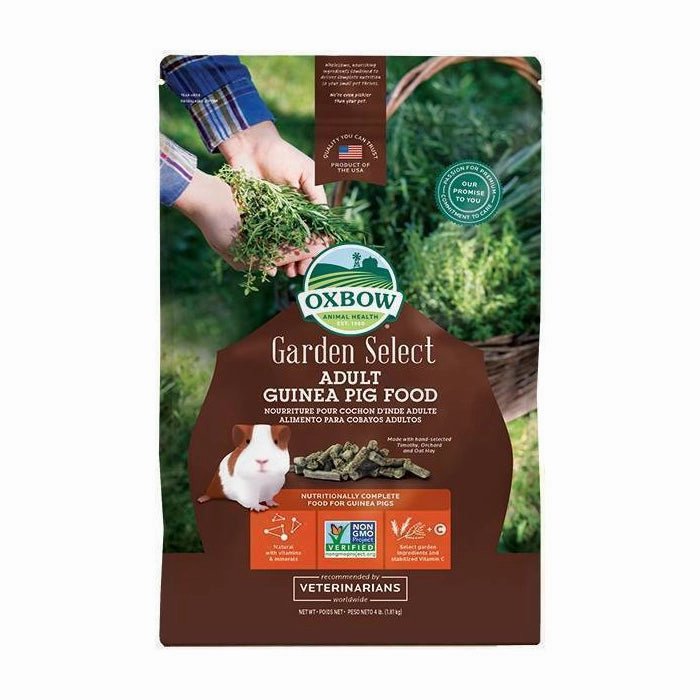 Oxbow Garden Select Adult Guinea Pig Food 4lb hamster food guinea pig food rabbit hay rodent treats mouse food