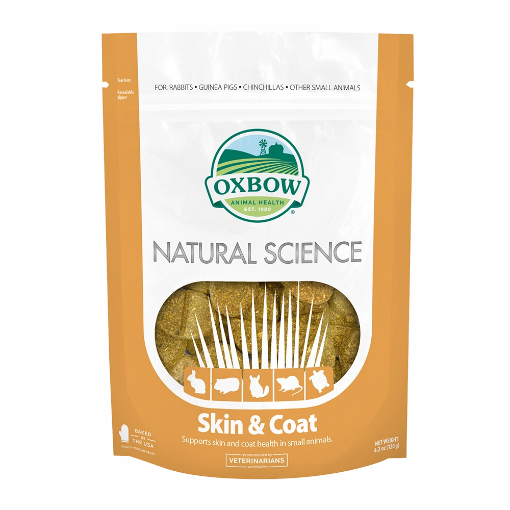 Oxbow Natural Science Skin & Coat Supplement 120g puppy starter kit puppy crate puppy collar puppy pee pad puppy food