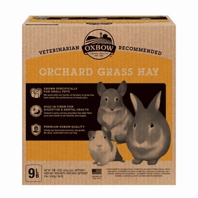 Oxbow Orchard Grass Hay 9lb cat vitamins cat digestive aid cat immune support cat joint supplement cat skin supplement