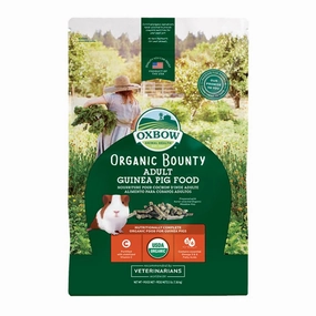 Oxbow Organic Bounty - Adult Guinea Pig Food 3lb hamster food guinea pig food rabbit hay rodent treats mouse food