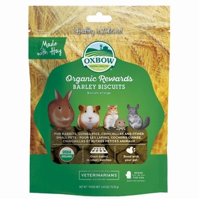 Oxbow Organic Rewards Barley Biscuits 75g kitten health kit kitten booster vitamins kid cat immune kitten digestion kitten omega 3