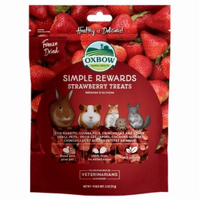 Oxbow Simple Rewards - Strawberry Treats 15g cat vitamins cat digestive aid cat immune support cat joint supplement cat skin supplement