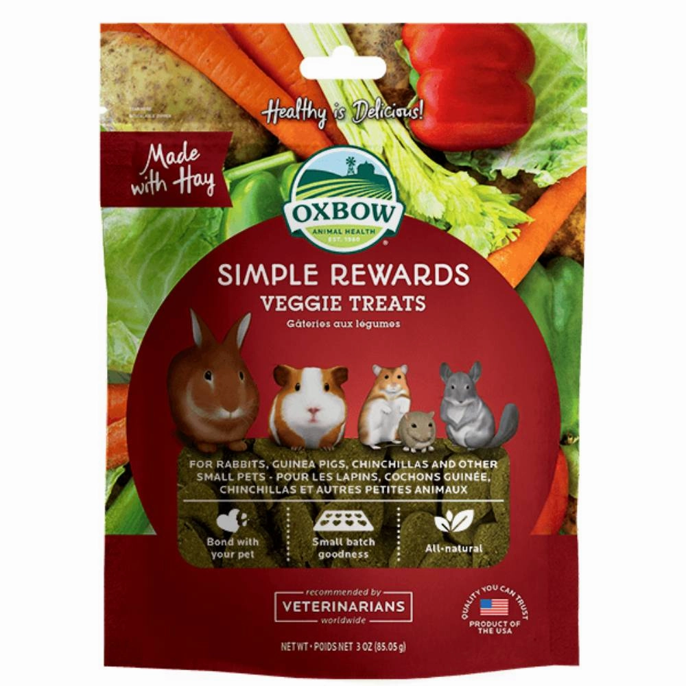 Oxbow Simple Rewards - Veggie Treats 60g puppy starter kit puppy crate puppy collar puppy pee pad puppy food