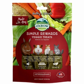 Oxbow Simple Rewards - Veggie Treats 60g puppy starter kit puppy crate puppy collar puppy pee pad puppy food