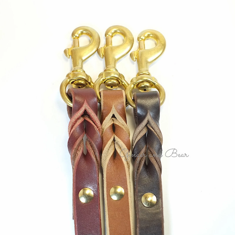 Paco Leather leash - Tan
