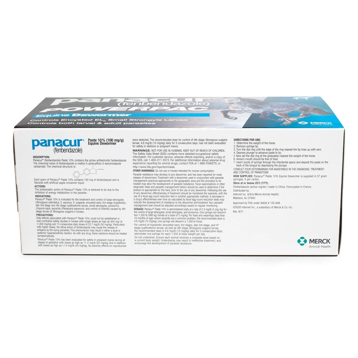 Panacur Powerpac Fenbendazole Horse Dewormer