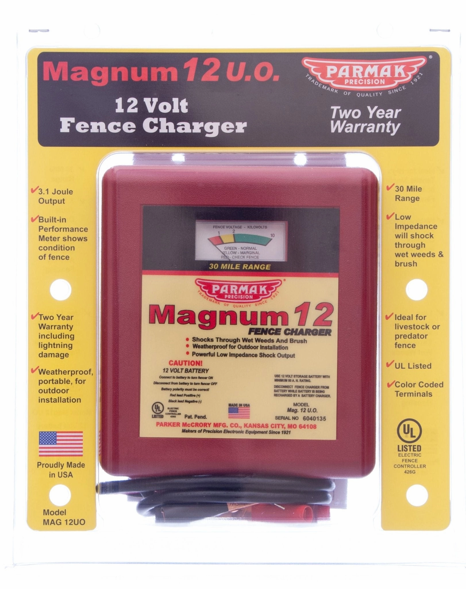 Parmak Magnum 12 U.O. (12v Fence Charger) grooming tools dog brush cat nail clipper pets shampoo pet trimmer