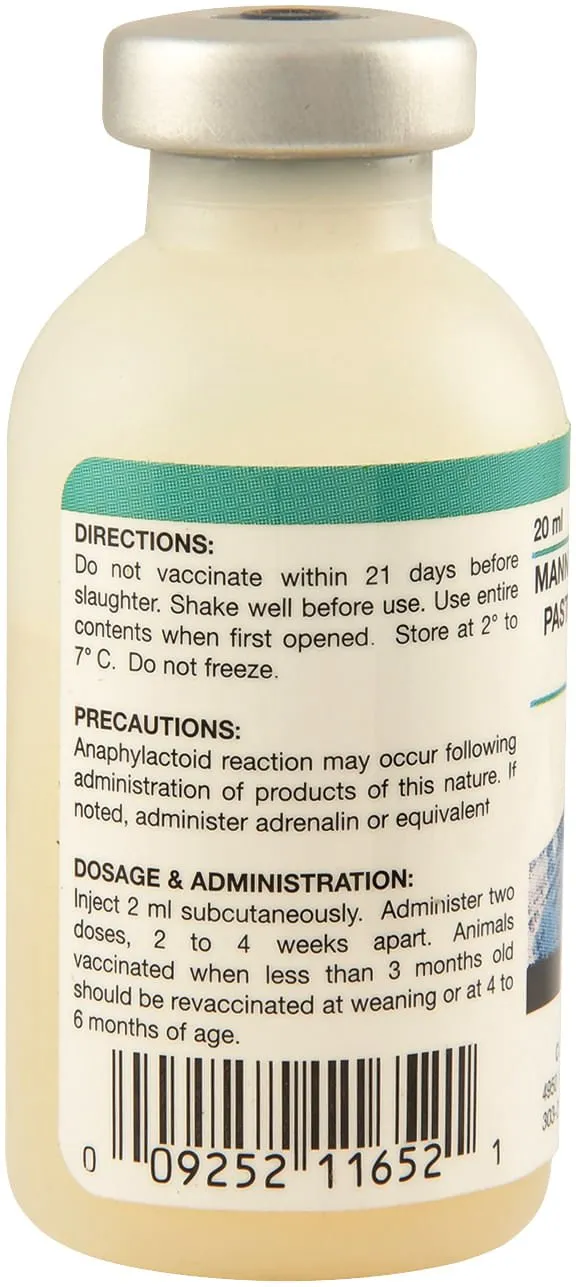 Pasteurella (Pneumonia) Vaccine for Cattle, Goats, & Sheep