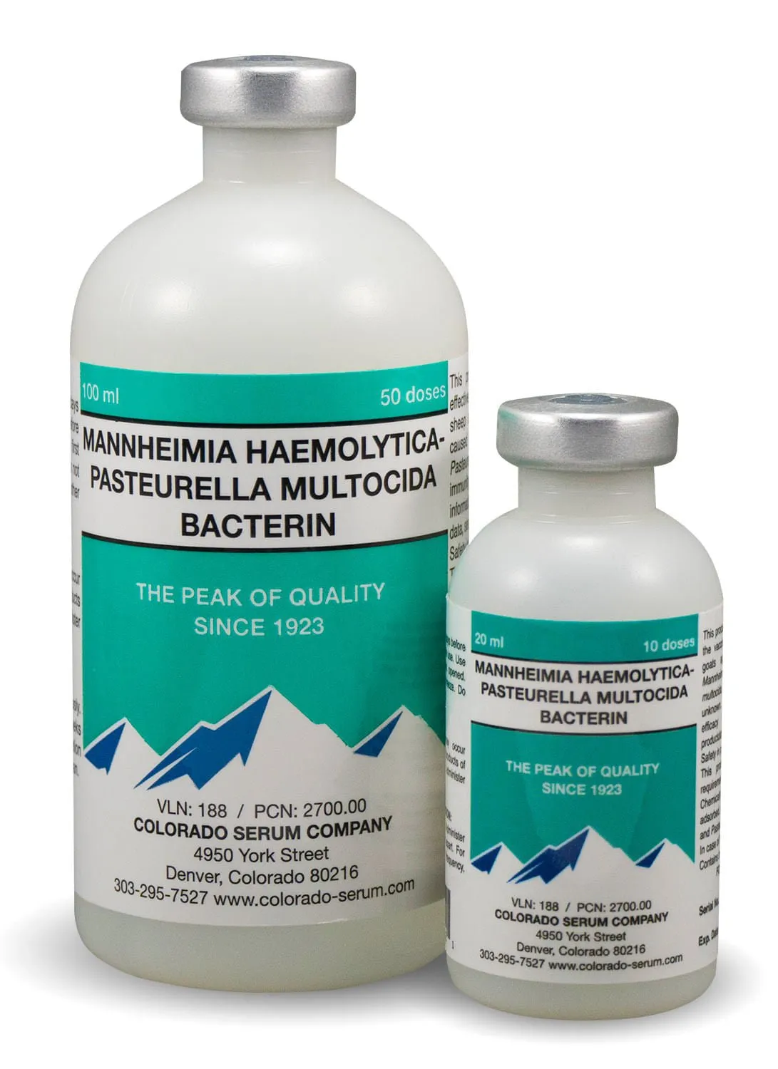 Pasteurella (Pneumonia) Vaccine for Cattle, Goats, & Sheep