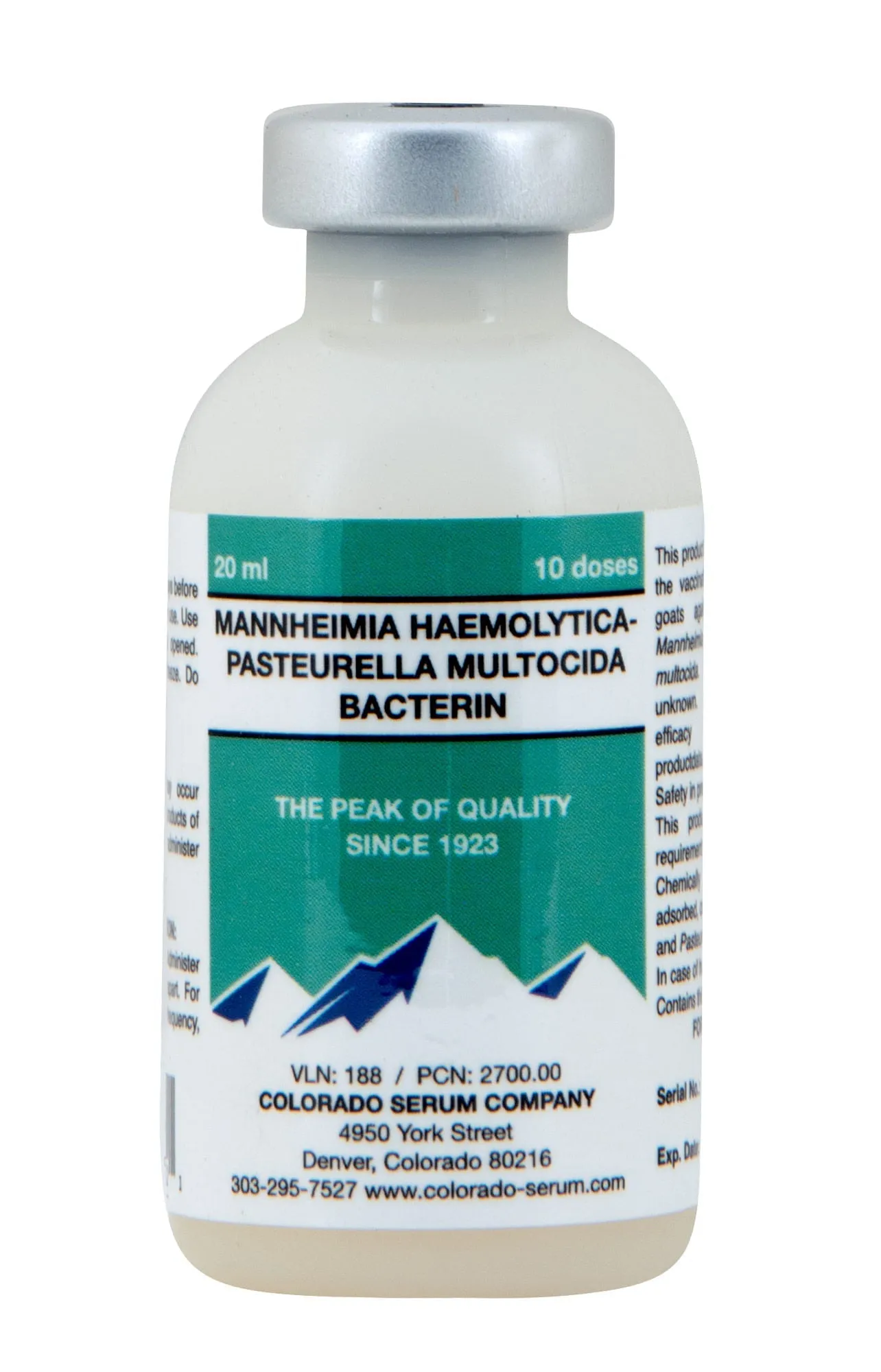 Pasteurella (Pneumonia) Vaccine for Cattle, Goats, & Sheep