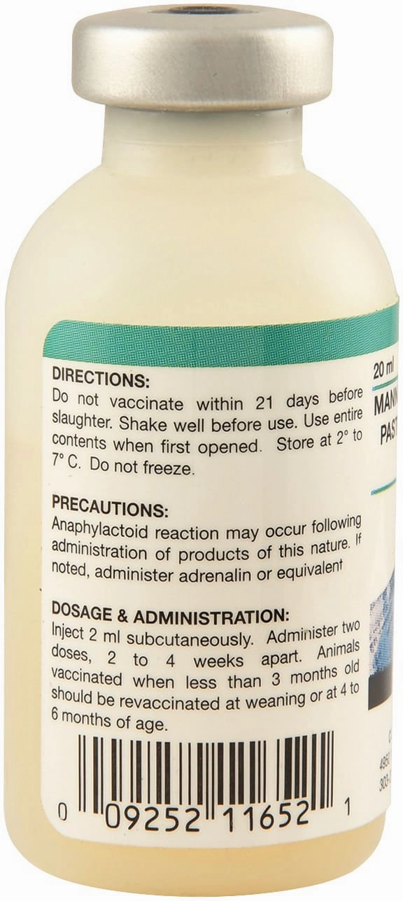 Pasteurella (Pneumonia) Vaccine for Cattle, Goats, & Sheep