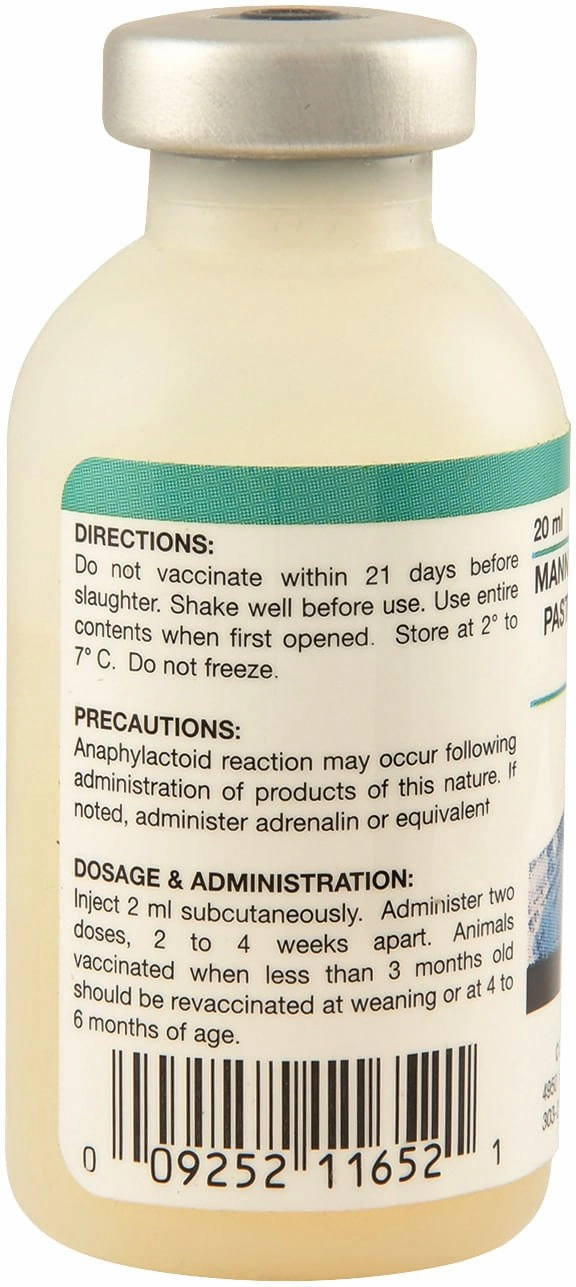 Pasteurella (Pneumonia) Vaccine for Cattle, Goats, & Sheep
