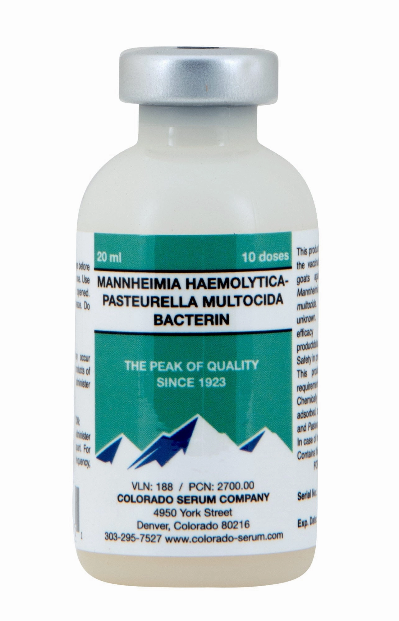 Pasteurella (Pneumonia) Vaccine for Cattle, Goats, & Sheep