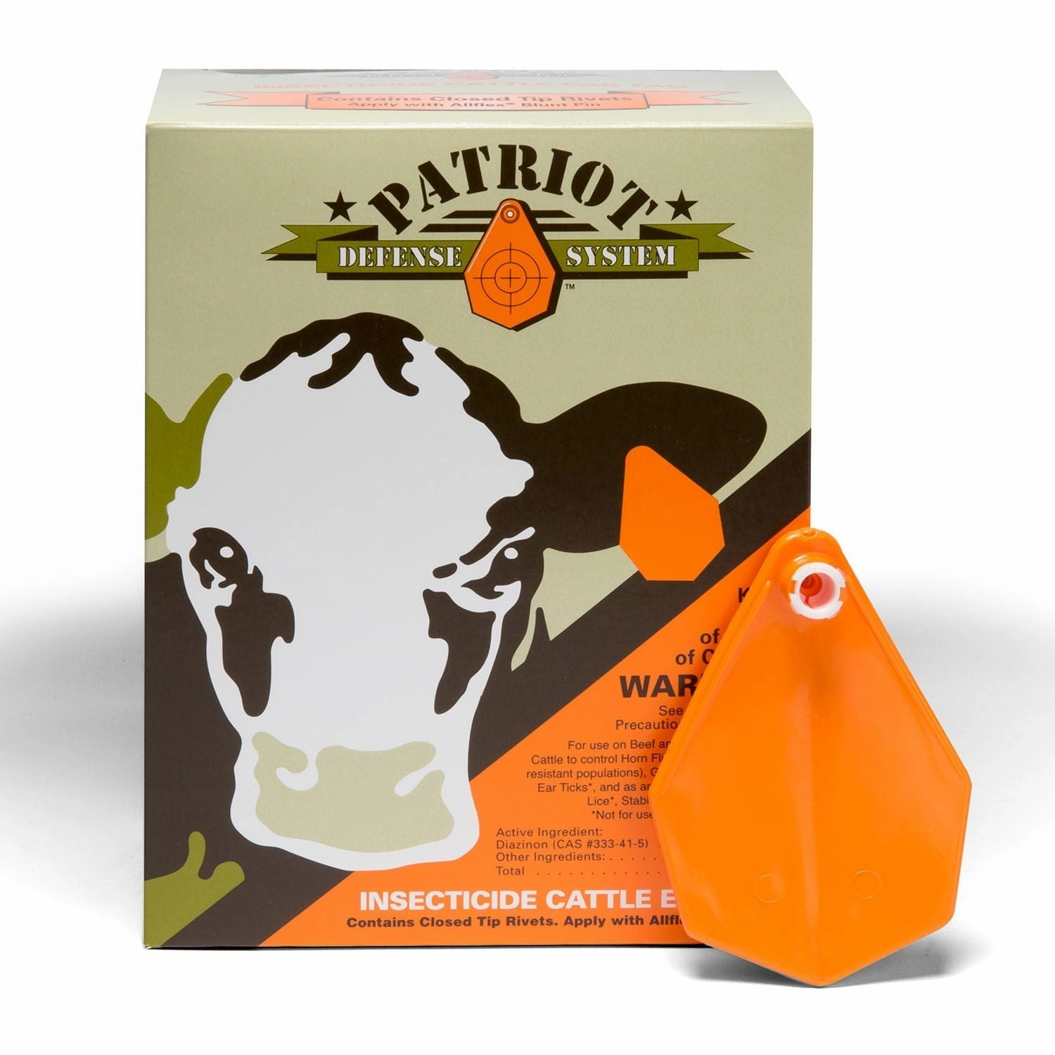 Patriot Insecticide Cattle Ear Tags, pkg of 20 Fly Tags sheep feed sheep mineral sheep hay sheep pellets sheep salt block