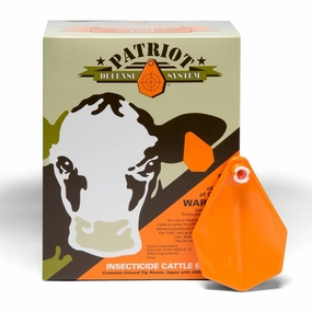 Patriot Insecticide Cattle Ear Tags, pkg of 20 Fly Tags sheep feed sheep mineral sheep hay sheep pellets sheep salt block