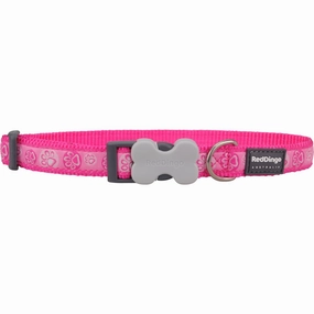 Paw Impressions Hot Pink Dog Collar dog leash harness set dog leash clip rope dog leash retractable leash