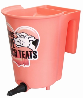 PeachTeats Reversible Bucket Feeder, 6 qt sheep feed sheep mineral sheep hay sheep pellets sheep salt block