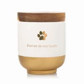 Pearhead Pet Ceramic Urn Memory Jar - Gold dog pain relief hip joint supplement senior dog care pet arthritis aid dog skin supplement
