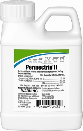 Permectrin II Insecticide (10%) Fly & Pest Control chicken supplies backyard chicken coop accessories poultry food chicken vitamins