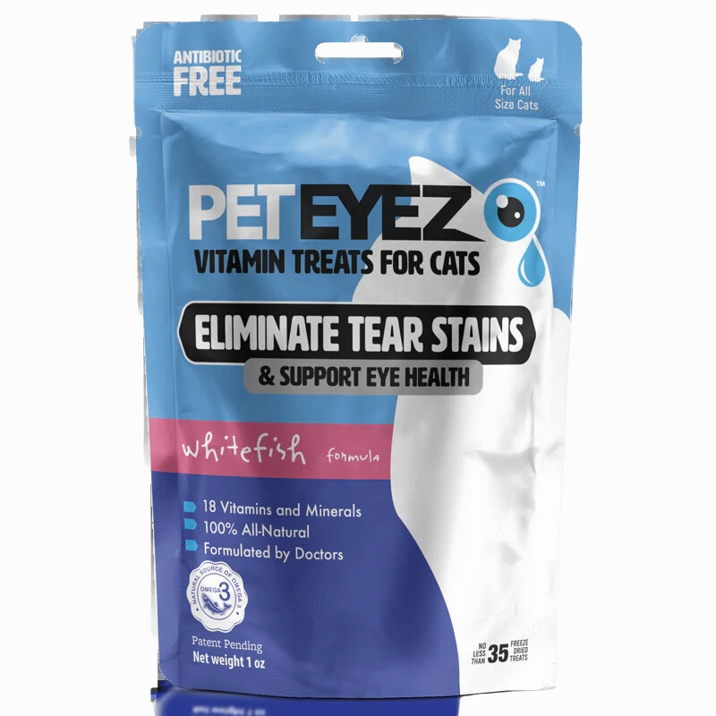 Pet Eyez Vitamin Treats for Cats Freeze Dried Whitefish 1oz Bag cat toys interactive cat toys cat teaser wand cat balls cat laser pointer