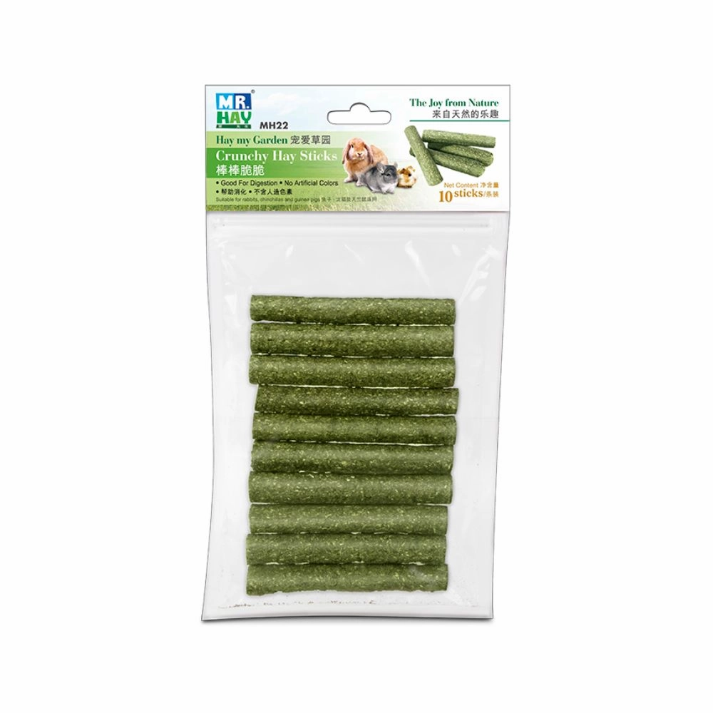Pet Link Mr Hay Crunchy Hay Sticks 10pcs hamster food guinea pig food rabbit hay rodent treats mouse food