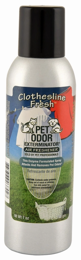 Pet Odor Exterminator Air Freshener Spray, Clothesline Fresh, 7 oz cat beds cat scratching post cat shampoo cat tunnel cat brush
