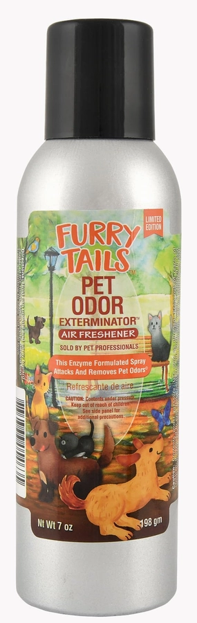 Pet Odor Exterminator Air Freshener Spray, Furry Tails, 7 oz cat beds cat scratching post cat shampoo cat tunnel cat brush