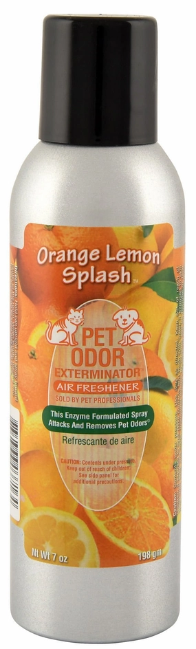Pet Odor Exterminator Air Freshener Spray, Orange Lemon Splash, 7 oz cat grooming cat shampoo cat conditioner cat comb cat grooming glove