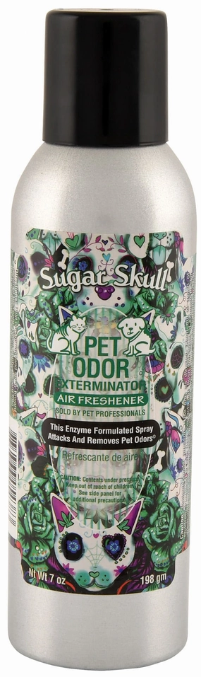 Pet Odor Exterminator Air Freshener Spray, Sugar Skull, 7 oz cat beds cat scratching post cat shampoo cat tunnel cat brush