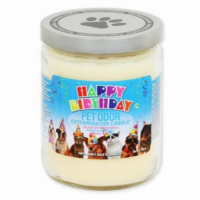 Pet Odor Exterminator Candle, Happy Birthday cat beds cat scratching post cat shampoo cat tunnel cat brush