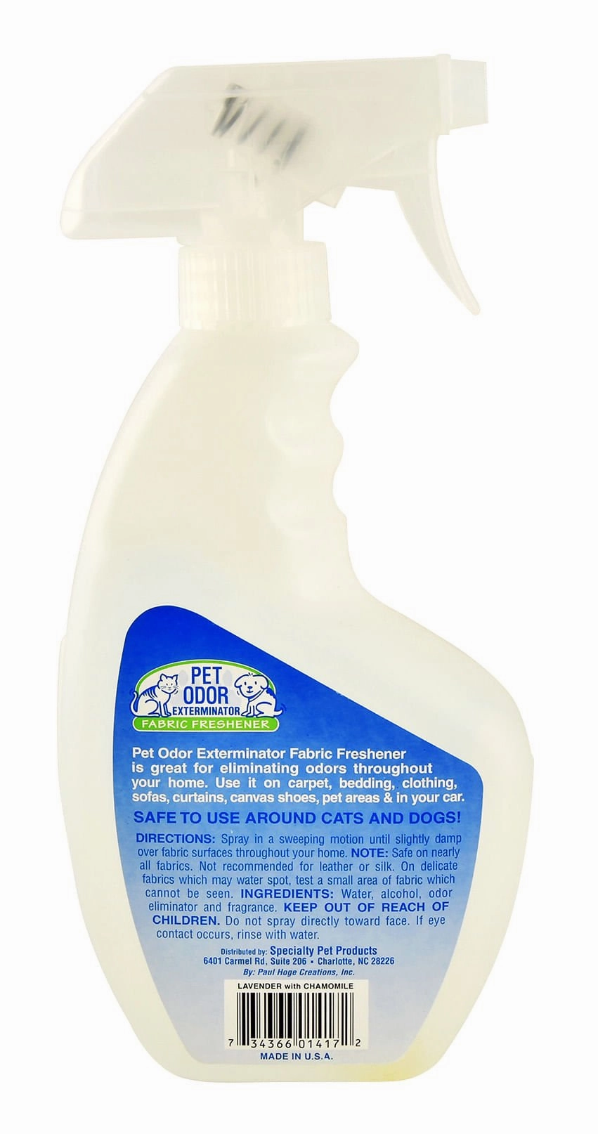 Pet Odor Exterminator Fabric Freshener Spray, 15.6 oz