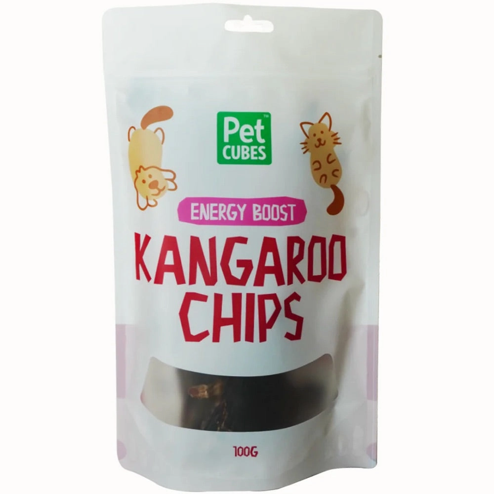 PetCubes Kangaroo Chips Grain-Free Treats For Cats & Dogs 100g chicken fence goat pen animal fencing electric fencing portable livestock fence