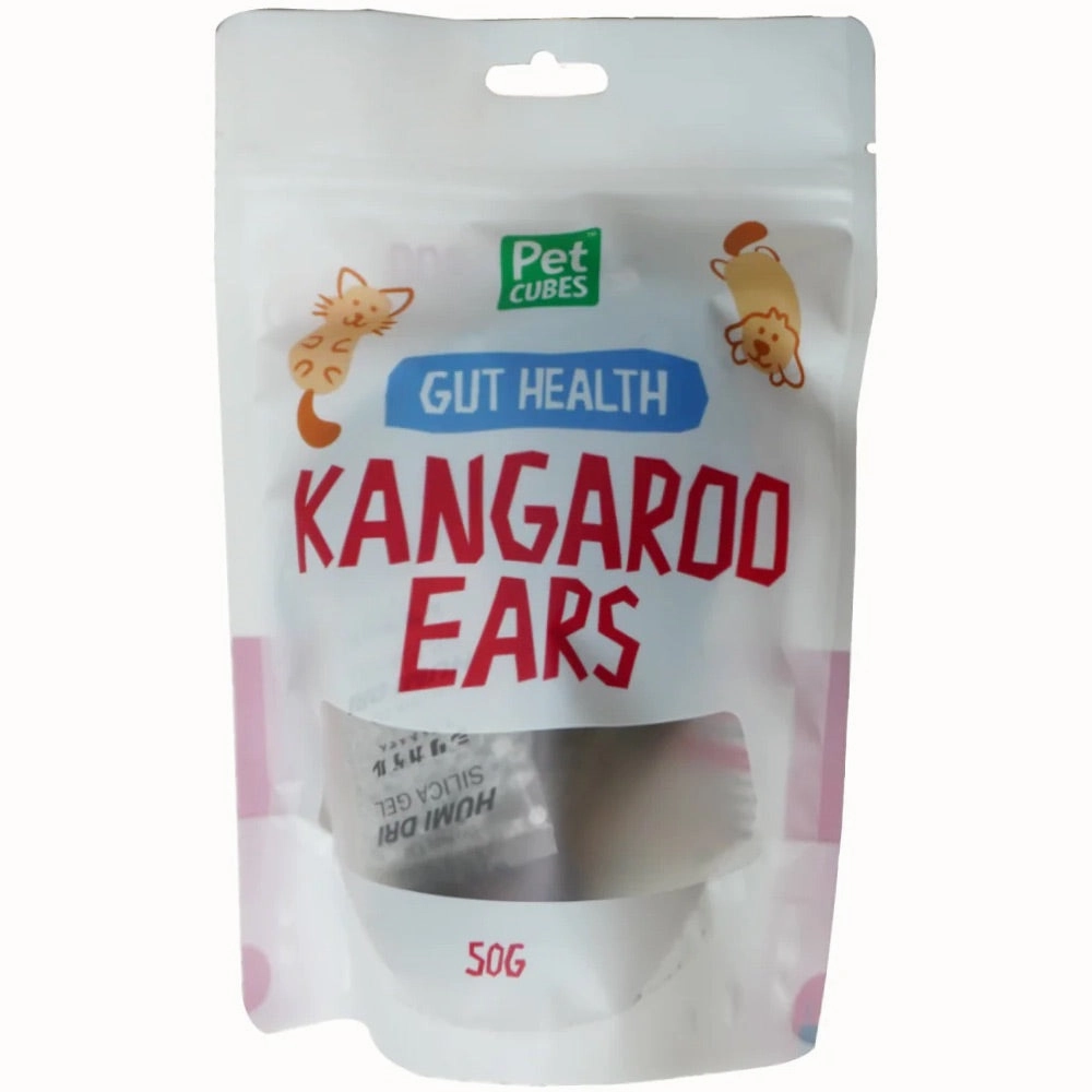 PetCubes Kangaroo Ears Grain-Free Treats For Cats & Dogs 50g dog chew toys dog dental chews durable chew toys puppy chew toy bone chew
