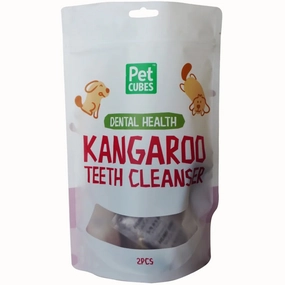 PetCubes Kangaroo Teeth Cleanser Grain-Free Dog Chews 2pc no pull dog harness nylon dog leash dog walking set dog vest harness pet lead