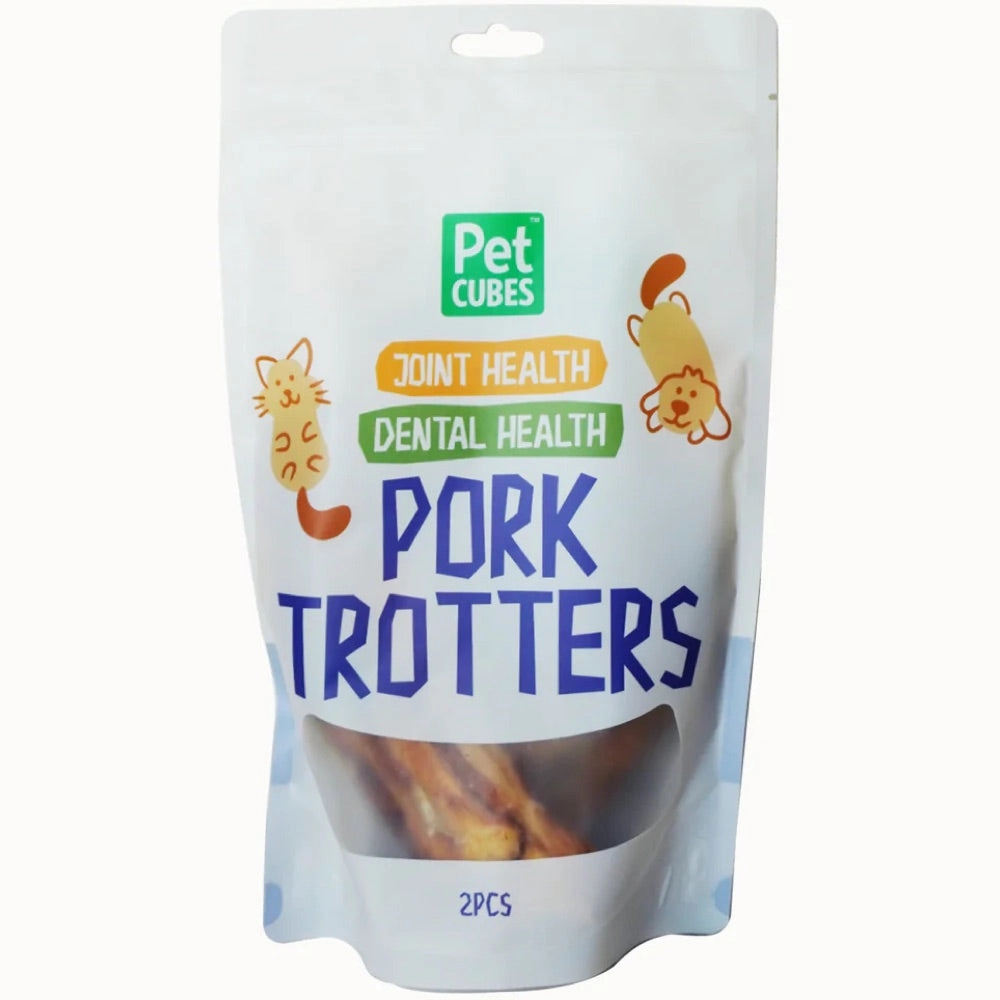 PetCubes Pork Trotters Grain-Free Treats For Cats & Dogs 2pc fly trap horse fly spray poultry fly control fly repellent farm fly solution