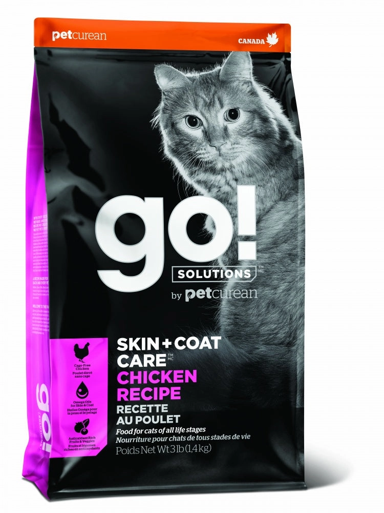 Petcurean Go! Solutions Skin   Coat Care Chicken Recipe Dry Cat Food cat supplies cat house cat tree cat feeder cat collar