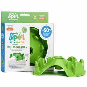 PetDreamHouse SPIN Accessories Interactive Slow Feeder Add-On For Cats & Dogs (Green UFO Maze Disc) cat leash cat bowtie cat hat cat bandana cat costume