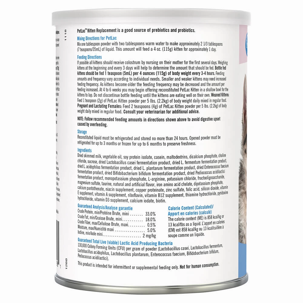 PetLac Kitten Milk Replacement Powder, 10.5 oz