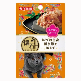 Petline Kaiseki Katsuo White Meat with Kezuribushi in Soup Pouch Cat Food 40g x 12 (Exp 1Aug25) dog travel bag car seat cover pet carrier for car training leash dog training whistle