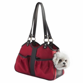 Petote Metro Dog Carrier Red And Black dog bowtie leather collar dog charm dog party wear dog scarf set