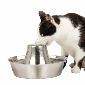 PetSafe Seaside Stainless Pet Fountain cat beds cat scratching post cat shampoo cat tunnel cat brush
