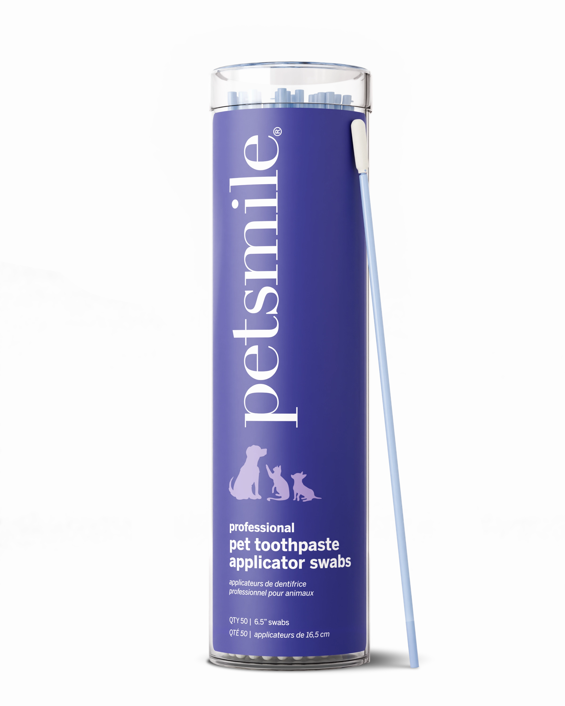 Petsmile Professional Pet Toothpaste Applicator Swabs, 50 ct dog plush squeaky toy interactive plush toy plush rope toy tough plush dog pillow toy