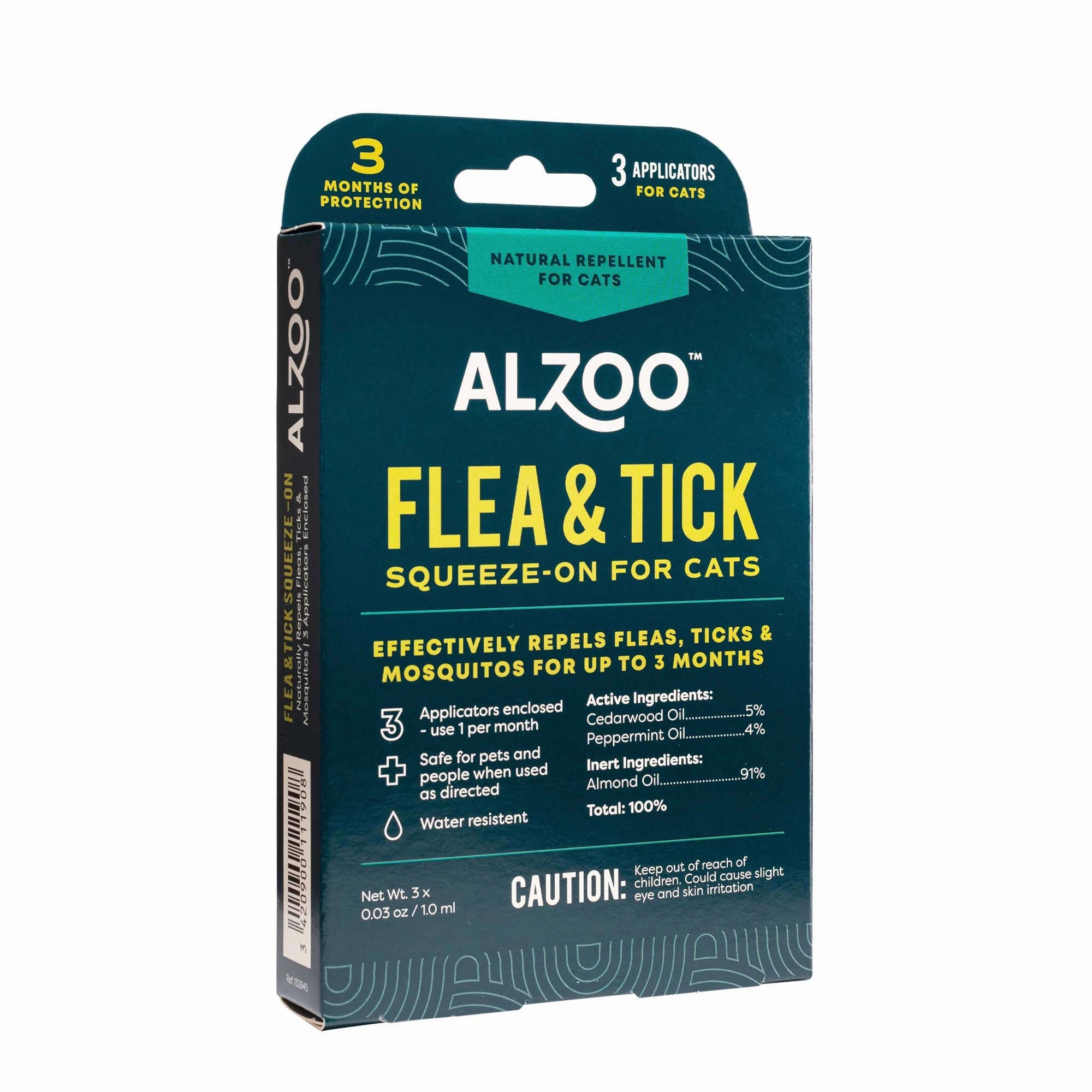 Plant-Based Flea & Tick Squeeze-On Topical for Cats
