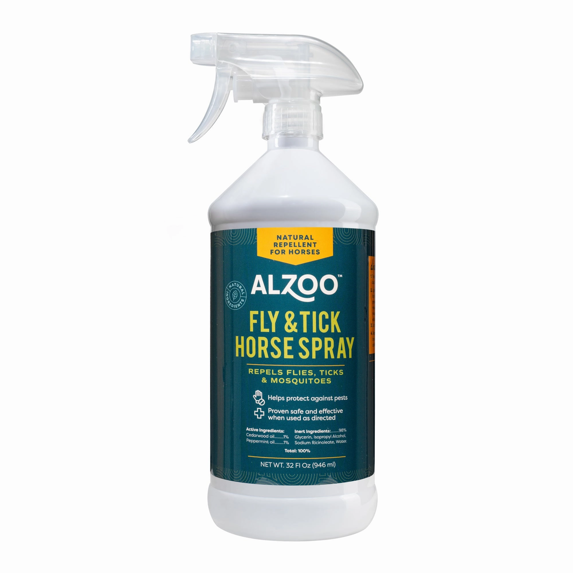 Plant-Based Natural Fly & Tick Horse Spray, 32 oz pet shampoo pet brush pet wipes pet scissors pets comb
