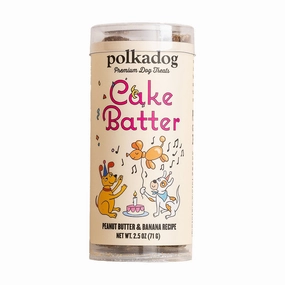 Polkadog Cake Batter Peanut Butter & Banana Treats Dog Treats 2.5oz (Mini Tube) fly trap horse fly spray poultry fly control fly repellent farm fly solution