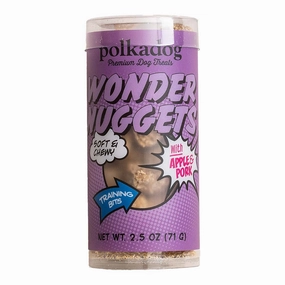 Polkadog Wonder Nuggets Pork & Apple Dog Treats 2.5oz (Mini Tube) dog sweater dog tuxedo dog dress holiday dog outfit dog birthday shirt