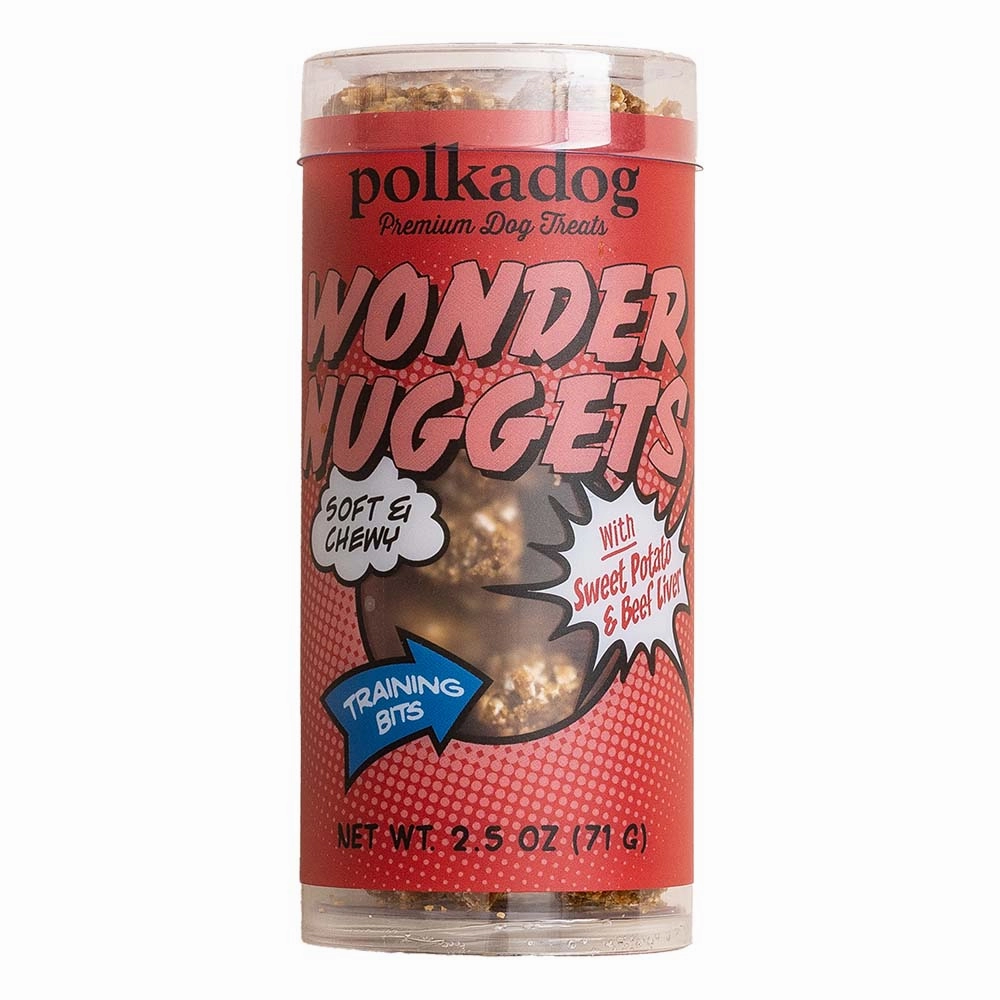Polkadog Wonder Nuggets Sweet Potato & Beef Dog Treats 2.5oz (Mini Tube) dog sweater dog tuxedo dog dress holiday dog outfit dog birthday shirt