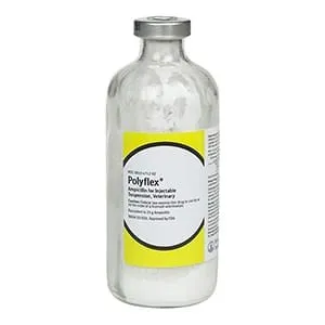 Polyflex (ampicillin) Injection for Dogs, Cats, & Cattle, 25 gm x 200 mL