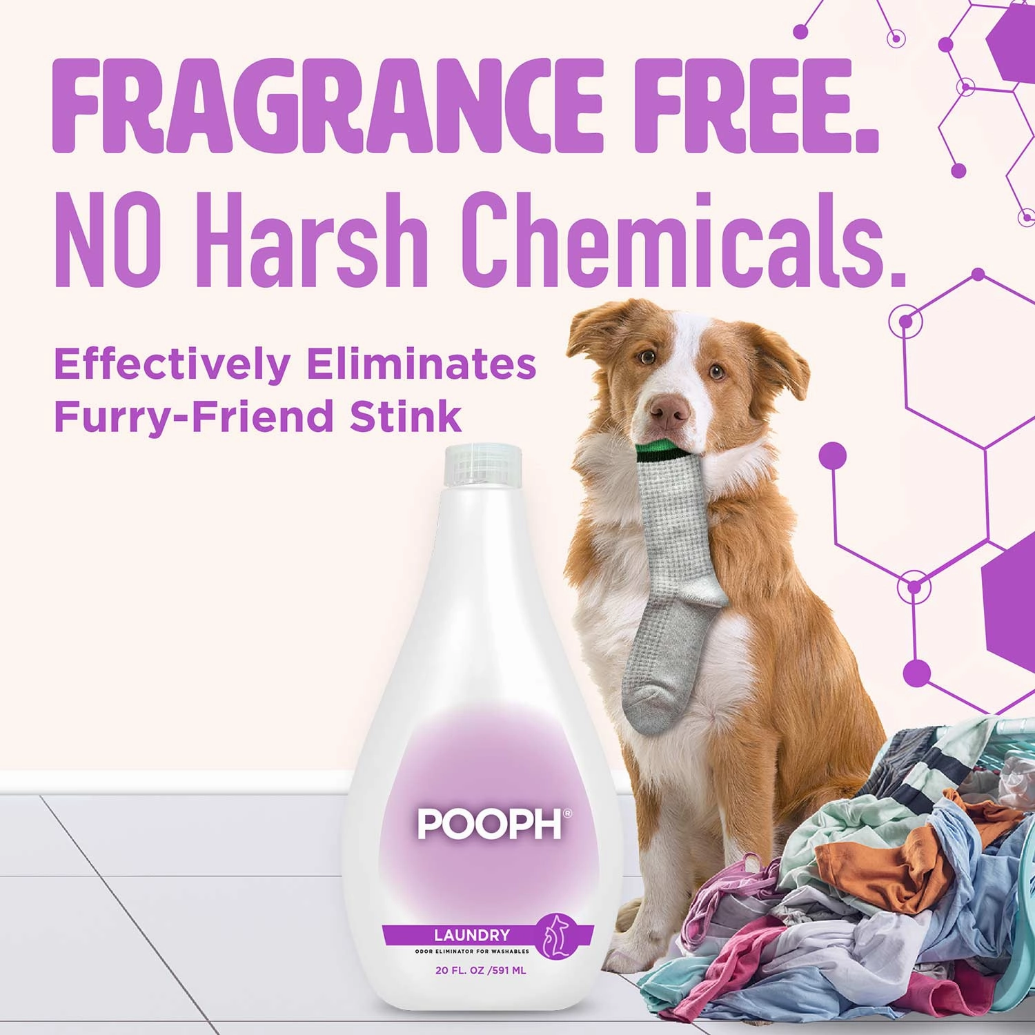 Pooph Pet Laundry Odor Eliminator, 20 oz