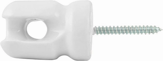 Porcelain Insulator & Lag Bolt Combination, Single grooming tools dog brush cat nail clipper pets shampoo pet trimmer